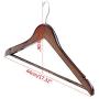 YOYOHOT 1/5/10pc Wood Hangers Clothes Hangers Non Slip for Suits, Coats, Jackets, Trousers