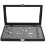 JackCubeDesign Jewelry Ring Display Organizer Storage Boxes Case Tray Holder with 72 Slot Ring Display(Black, Inside Gray Velvet, 14.7 x 8.3 x 1.97 inches)-:MK248C JackCubeDesign Jewelry Ring Display Organizer Storage Boxes Case Tray Holder with 72 Slot Ring Display(Black, Inside Gray Velvet, 14.7 x 8.3 x 1.97 inches)-:MK248C