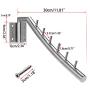 Sumnacon 12.6" Wall Mounted Clothes Hanger Rack, Stainless Steel Garment Hooks Swing Arm Holder, Space Saver Clothing Closet Rod Storage Organizer Laundry Room Bedrooms Bathrooms