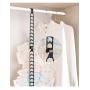 HJYPYJ Magic Hanger,Multifunction Non-Slip Hangers,Space-Saving Hanger Organizer Strong Bearing Capacity/Black / 30x4.3x5cm