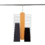 KYCPTNFJ Wood Tie Hangers for 20 Ties Or Belts Wood Clothes Hangers for Ties and Accessories 2 Hangers