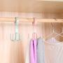 KYCPTNFJ 5 pcs Plastic Home Storage Organization Bedroom Hanger Clothes Hanging Rack Holder for Bags Towel