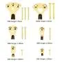 205 Pcs Picture Hanging Kit, VSANNSZ Picture Hangers Assortment Heavy Duty Photo Frame Hooks with Nails for Wall,Picture Wall Hangers Holds 10-100 Lbs