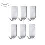 OSAYES 6Pcs Self Adhesive Hooks Wall Hooks Waterproof Stainless Steel Stick Holder Organizador Organizer Rack Hanger Towel