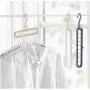 Multifunction Support Clothes Drying Rack Creative Clothes Hanger Plastic Scarf Clothes Hangers Hangers Storage Racks 10pcs Random Color