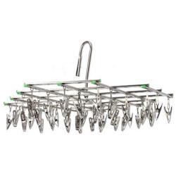 underwear drying rack Multi-function Clothes hanger Stainless steel Originality Socks clip 35 Windproof clamp ( WJY )