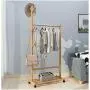 GGYDD Single Rail Bamboo Garment Rack, 8 Side Hook Tree Stand Rolling Coat Hanger for Jacket,Umbrella,Clothes,Hats,Scarf,Handbags-a 60x176cm(24x69inch) GGYDD Single Rail Bamboo Garment Rack, 8 Side Hook Tree Stand Rolling Coat Hanger for Jacket,Umbrella,Clothes,Hats,Scarf,Handbags-a 60x176cm(24x69inch)