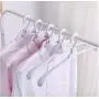 10pcs Creativity Magic Clothes Hanger Stand Broad Shoulders Plastic Fold 10pcs Creativity Magic Clothes Hanger Stand Broad Shoulders Plastic Fold