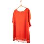 HANGERWORLD 10 Orange 16inch Plastic All Purpose Coat Clothes Garment Pant Skirt Bar Hangers Loop Hooks