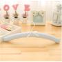 5 pcs/lot 41cm European Style Anti Skid Satin Padded Clothes Hangers for Adult Dress Hanger with Sponge Padded Seamless Hanging Random Color