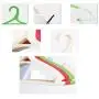 SAASNY Plastic Hangers,12 Red 41.5cm Plastic All Purpose Clothes Garment Coat Hangers Space Saving with Non-Slip Trouser Bar,Ideal for Home and Shops - Space Saving Solution