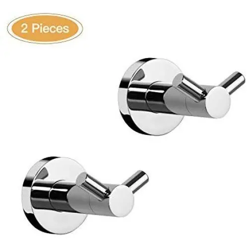 Crown Double Robe Hook Chrome for Bathroom 2 Pack Towel Hook Wall Mounted Hat Coat Clothes Hanger for Wardrobe Bedroom Kitchen CR10 Crown Double Robe Hook Chrome for Bathroom 2 Pack Towel Hook Wall Mounted Hat Coat Clothes Hanger for Wardrobe Bedroom Kitchen CR10