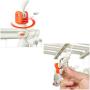 HJYPYJ Magic Hanger,360?? Rotate Multifunction Folding Hangers,Portable Non-Slip Plastic Hanger Clip,Space-Saving Organizer Hanger Wheel Design/White