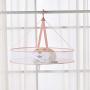 Portable Folding Drying Rack Hanging Clothes Laundry Hangers Dryer Net Mesh Basket Dryer Net for Lingerie Underwear Pink 1PC