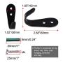 uxcell Wall Hooks Metal Wall Mounted U Type Scarf Coat Prong Robe Hooks Clothes Hanger Holder Storage w Screws uxcell Wall Hooks Metal Wall Mounted U Type Scarf Coat Prong Robe Hooks Clothes Hanger Holder Storage w Screws