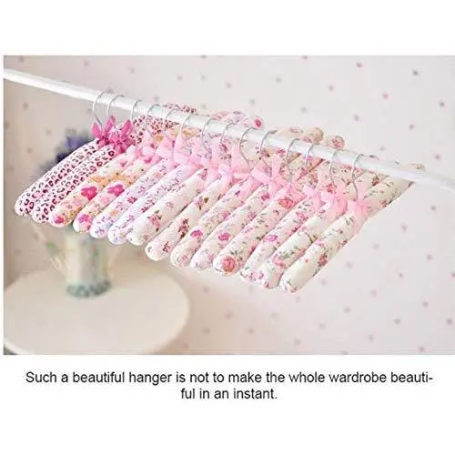 10PC Random Color Cotton Fabric Sponge Hanger Elegant Non-Slip Wood Hanger Women Foam Sweater Hangers Soft Cloth Hanger Decoration 10PC Random Color Cotton Fabric Sponge Hanger Elegant Non-Slip Wood Hanger Women Foam Sweater Hangers Soft Cloth Hanger Decoration
