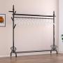 WYQSZ Floor Coat Rack, Bedroom Hanger, European Clothes Rack, Iron Rack Simple Hanger (Size : C)