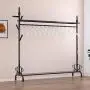 WYQSZ Floor Coat Rack, Bedroom Hanger, European Clothes Rack, Iron Rack Simple Hanger (Size : C)