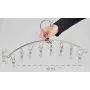 Home-X Drip-Dry Stainless Steel Clothes Drying Hanger, Laundry Clothesline, 8 Built-in Clothespins, Heavy-Duty Clothes Hangers, Dry Socks Towels Bras Baby Clothes, Gloves-16”x4” Home-X Drip-Dry Stainless Steel Clothes Drying Hanger, Laundry Clothesline, 8 Built-in Clothespins, Heavy-Duty Clothes Hangers, Dry Socks Towels Bras Baby Clothes, Gloves-16”x4”