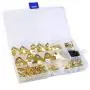 Picture Hangers, Picture Hanging Kit, 140 Pieces Photo Frame Hooks kit, Heavy Duty Picture Hanging Kit with Nails for Wall Mounting, Supports 10-100 lbs by YMHB Picture Hangers, Picture Hanging Kit, 140 Pieces Photo Frame Hooks kit, Heavy Duty Picture Hanging Kit with Nails for Wall Mounting, Supports 10-100 lbs by YMHB