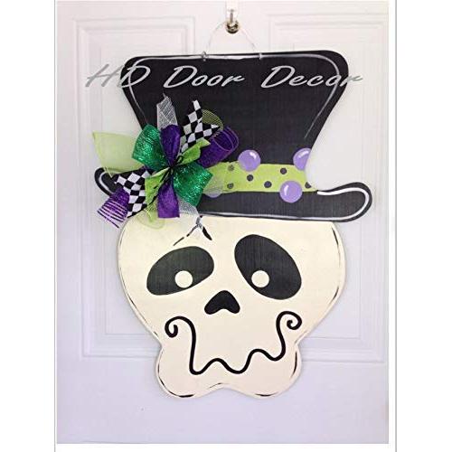 Halloween door hanger Skeleton wreath Halloween door hanger Skeleton wreath