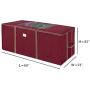 Elf Stor 83-DT5045 Rolling Christmas Storage Premium Duffel Bag with Wheels ? Holds up to a 9 Foot Artificial Tree, Red
