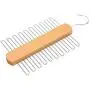 KYCPTNFJ Wood Tie Hangers for 20 Ties Or Belts Wood Clothes Hangers for Ties and Accessories 2 Hangers KYCPTNFJ Wood Tie Hangers for 20 Ties Or Belts Wood Clothes Hangers for Ties and Accessories 2 Hangers