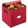 ZOBER Christmas Ornament Storage Boxes with Zippered Closure - Protect & Keeps Safe Up to 64 Holiday Ornaments & Xmas Decorations Accessories, Durable Non-Woven Ornament Storage Container, Two Handles ZOBER Christmas Ornament Storage Boxes with Zippered Closure - Protect & Keeps Safe Up to 64 Holiday Ornaments & Xmas Decorations Accessories, Durable Non-Woven Ornament Storage Container, Two Handles