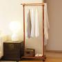 Simple Hanger Solid Wood Coat Rack Clothes Rack Hanger, Honey Color, Brown, 60cm45cm155cm Haiming (Color : Honey Color)