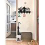 Superheros Wall Hanger Wall Hook Key Holder Wall Art with 5 Metal Hooks Decorative Key Cabinet/Childrens Room Decor