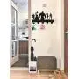 Superheros Wall Hanger Wall Hook Key Holder Wall Art with 5 Metal Hooks Decorative Key Cabinet/Childrens Room Decor