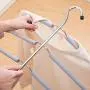 biliten Multifunctional Stainless Steel Hanger, Seamless Sponge Slip-Resistant Multi-Layer Clothes Hanging Shawl Cloth Closet Hanger Rack
