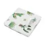 Sweet Jojo Designs Pink and Green Boho Watercolor Girl Baby Nursery or Kids Room Small Fabric Toy Bin Storage Boxes Chest for Cactus Floral Collection