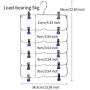 YUENA CARE 6 Tier Skirt Hanger Pants Hangers Space Saving Clothes Trousers Hanger with Adjustable Clips Blue YUENA CARE 6 Tier Skirt Hanger Pants Hangers Space Saving Clothes Trousers Hanger with Adjustable Clips Blue
