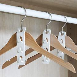 YOYOHOT 4pcs Clothes Hanger Connector Cascading Hooks Space Saving Closet Organizer Rack Super Load-Bearing