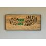 Race Medal Holder/Running Medal Hanger - KICK ASS - Wood Wall Mounted Medal Organizer. CUSTOMIZATION Available