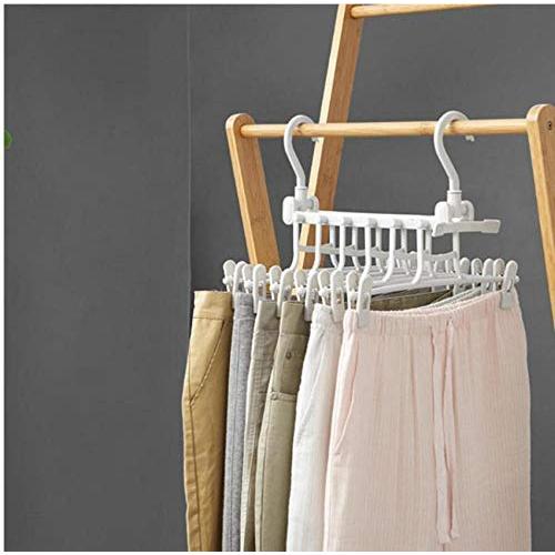Creative Space Saving Clothes Hanger Wardrobe Closet Organizer Clothes Hanger with Hook Closet Organizer Storage Rack 2pcs