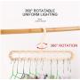 10pcs Random Color 9 Hole Support Circle Clothes Hanger Clothes Drying Racks Multifunction Plastic Scarf Clothes Hanger Hangers Storage Rack