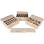 Zaki Boxes Drawer Organizer Set with Lids | Closet Organizers | Underwear Storage Boxes | for Socks, Bras, Scarves, Lingerie, Belts, More | Use Under Bed, for Travel & Luggage (Tan, 3pc Variety Pack) Zaki Boxes Drawer Organizer Set with Lids | Closet Organizers | Underwear Storage Boxes | for Socks, Bras, Scarves, Lingerie, Belts, More | Use Under Bed, for Travel & Luggage (Tan, 3pc Variety Pack)