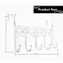 HOLADON 5 Hanger Rack- 5 Metal Hooks for Hanging Clothes, Over Door Storage Rack ? Organizer Hooks for Coats, Over Door Hanger for Clothes,Hats, Handbags, Clothes or Towels (White) HOLADON 5 Hanger Rack- 5 Metal Hooks for Hanging Clothes, Over Door Storage Rack ? Organizer Hooks for Coats, Over Door Hanger for Clothes,Hats, Handbags, Clothes or Towels (White)