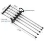 5pcs Random Color Portable 5-in-1 Clothes Hanger Clothing Organizer Multi-Function Stainless Steel Pants Hanger Holder Rack Hangers for Clothes 5pcs Random Color Portable 5-in-1 Clothes Hanger Clothing Organizer Multi-Function Stainless Steel Pants Hanger Holder Rack Hangers for Clothes