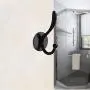 Hooks for Hanging Coats Wall Hooks Single Hook Decorative Wall Mounted Hooks Coat Hat Bag Towel Hooks Bathroom Living Room Bedroom Door Wall Hangers Free Punching 3 Packs (Black) New European Trend