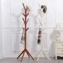 SHELFDQ Solid Wood Tree Coat Rack European Style Hotel Floor Clothes Rack Simple Creative Hanger (Color : Pure White) SHELFDQ Solid Wood Tree Coat Rack European Style Hotel Floor Clothes Rack Simple Creative Hanger (Color : Pure White)
