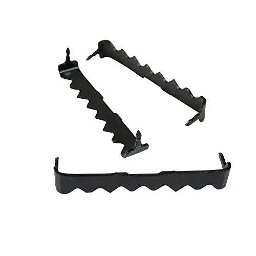 Sawtooth Picture Hangers - 100 Pack - Black Sawtooth Picture Hangers No Nail - 1 3/4 Inch Sawtooth Hangers