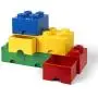 LEGO Brick Drawer, 4 Knobs, 1 Drawer, Stackable Storage Box, Bright Red