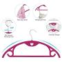 IEOKE Premium Velvet Hangers, Non-Slip Suit Clothes Hangers Coat Hangers (50-Pack) Ultra Thin Space Saving with Heavy Duty 360 Swivel Chrome Hook (Rose Red) IEOKE Premium Velvet Hangers, Non-Slip Suit Clothes Hangers Coat Hangers (50-Pack) Ultra Thin Space Saving with Heavy Duty 360 Swivel Chrome Hook (Rose Red)