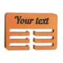 Сustom hanger for medals with text or name made by hand from wood for sports awards