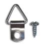 Frame Triangle Ring Hanger - 100 Pack - Small D-Ring Picture Hanger with Screws - Picture Hang Solutions