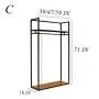 Retro Metal Garment Rack Clothes Display Rack With Board Customized Heavy Duty Clothing Garment Rack Floor-Standing Hangers Clothes Shelves Perfect for Clothing Store Display Retro Metal Garment Rack Clothes Display Rack With Board Customized Heavy Duty Clothing Garment Rack Floor-Standing Hangers Clothes Shelves Perfect for Clothing Store Display