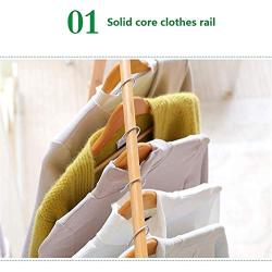 SPLY DTEM Modern Bamboo Movable Coat Rack, Multi-Functional Floor-Standing Clothes Hat Hanger for Home Bedroom- (Color : A, Size : 60cm)